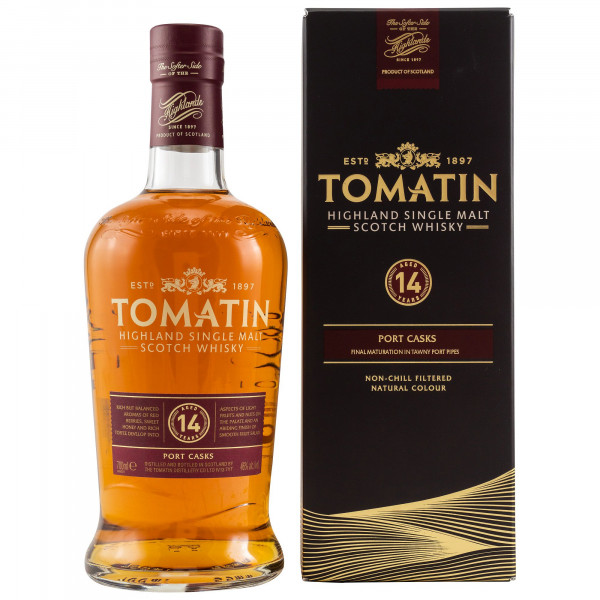 Tomatin 14 Jahre Port Casks Single Malt Scotch Whisky 46% vol 0,7 L