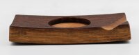 Whisky-Glas-Halter Flight Tray mit Zigarrenablage aus Whisky-Fassdauben