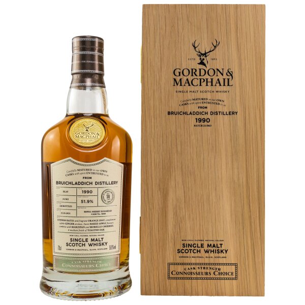 Bruichladdich 1990/2021 Gordon & MacPhail Single Malt Scotch Whisky 51,9%vol 0,7L