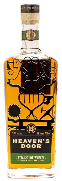 Heavens Door Straight Rye Whiskey 43% vol 0,7 L