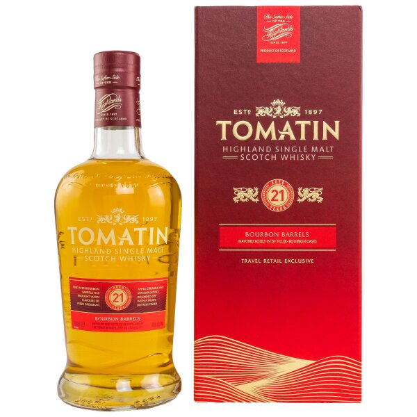Tomatin 21 Jahre Single Malt Scotch Whisky 46% 0,7L