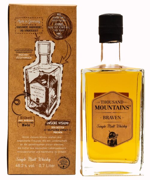 Thousand Mountains Braven Single Malt Whisky 46,2% vol 0,7L