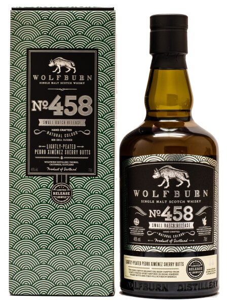 Wolfburn Batch 458 PX Sherry Cask Single Malt Scotch Whisky 46% vol 0,7L