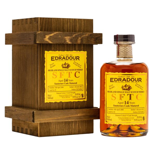 Edradour SFTC 14 Jahre Sauternes Cask Single Malt Scotch Whisky 59,9% 0,5L