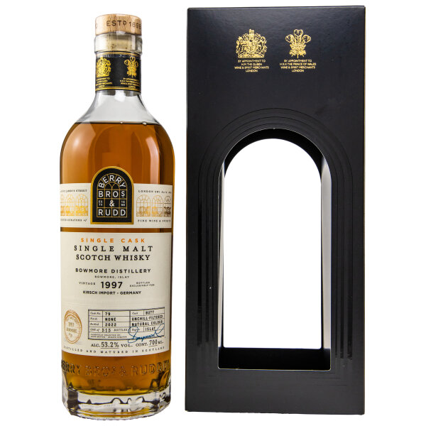 Bowmore 1997/2022 Berry Bros. & Rudd Single Malt Scotch Whisky 53,2% vol 0,7L