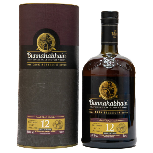 Bunnahabhain 12 Jahre Cask Strength 2023 Edition Single Malt Scotch Whisky 60,1% 0,7L