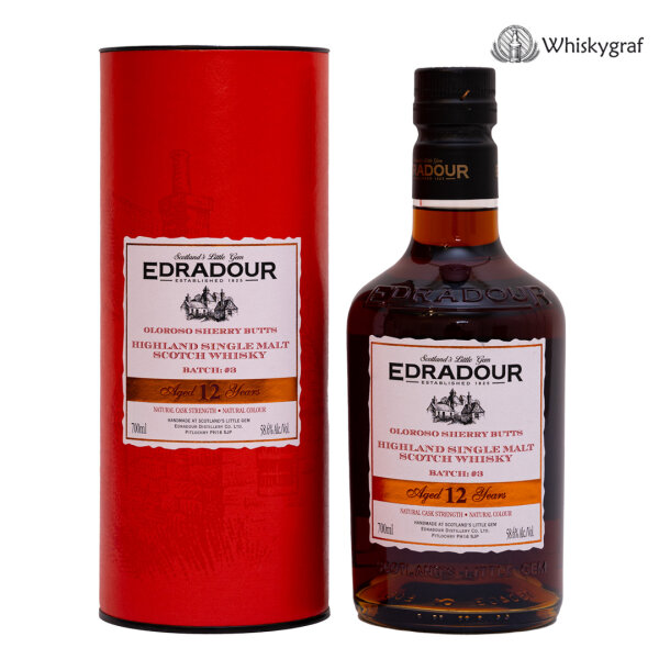 Edradour 12 Jahre 2011/2024 Oloroso Sherry Butt Single Malt Scotch Whisky 58,6% vol. 0,7L