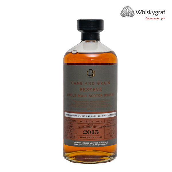 Cane and Grain Tullibardine 8 Jahre Jahre Single Malt Scotch Whisky 59,6% 0,7L