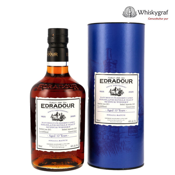 Edradour 10 Jahre 2015/2025 PX Sherry Cask Single Malt Scotch Whisky 46% vol. 0,7L