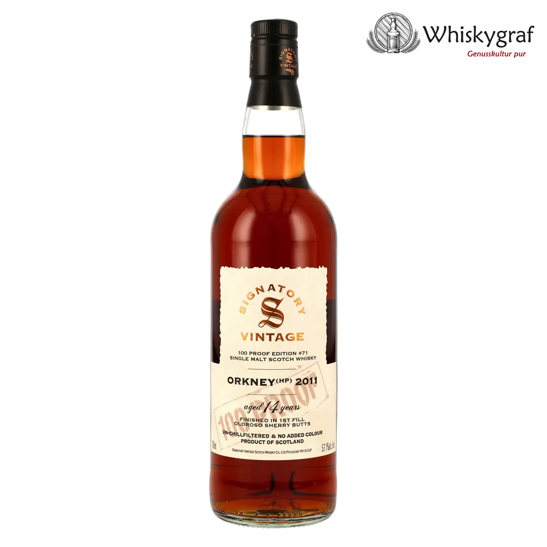 Orkney 14 Jahre (HP) 100 Proof Signatory Vintage Single...
