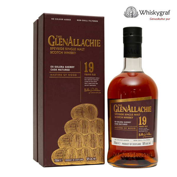 The GlenAllachie 19 Jahre Ex Solera Sherry Cask Masters of Wood Single Malt Scotch Whisky
