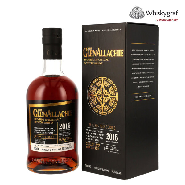 The GlenAllachie 2015/2026 Sinteis Series Part IV Mongolian Virgin Oak, PX & Oloroso Sherry Casks Single Malt Scotch Whisky
